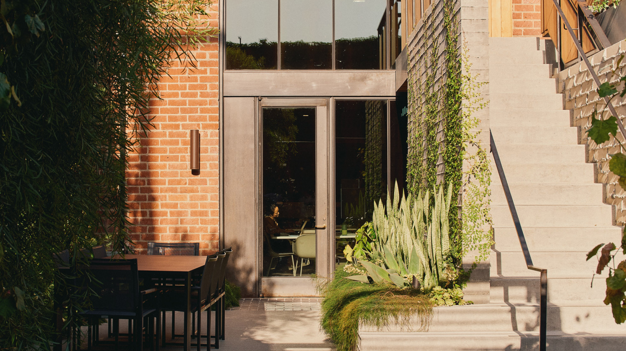 View of office courtyard