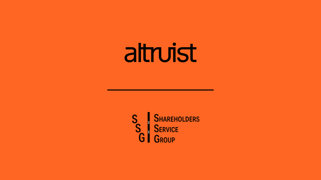 Altruist acquires SSG