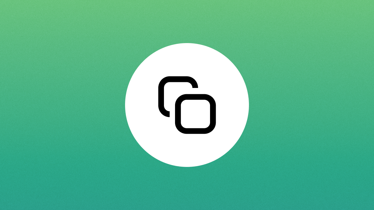 Square symbol on green background