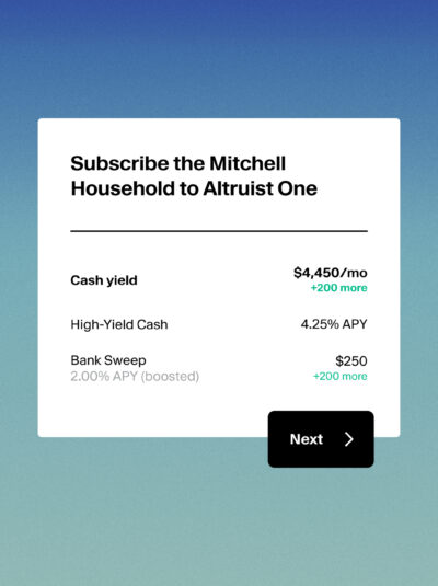 Introducing Altruist One: The custodian pricing model, reimagined